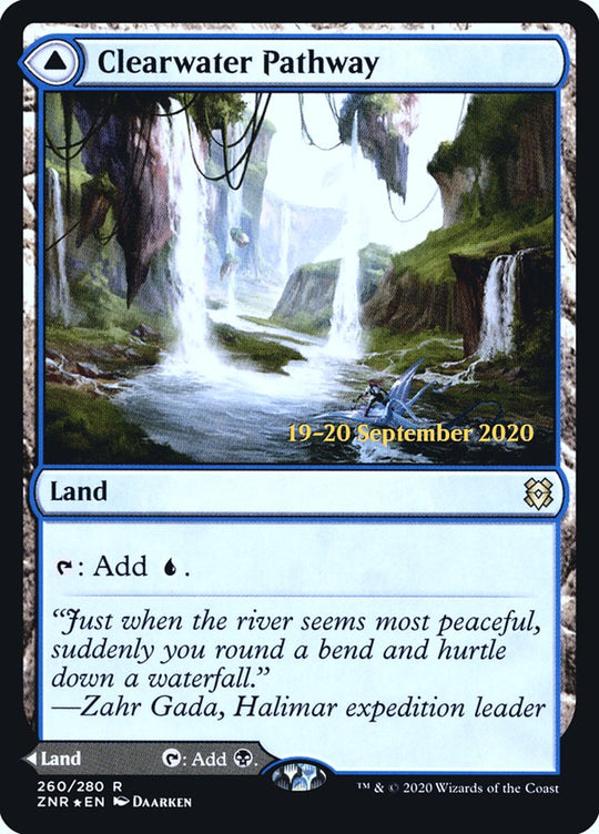 Clearwater Pathway (PRE-260S) - Zendikar Rising Promos Foil