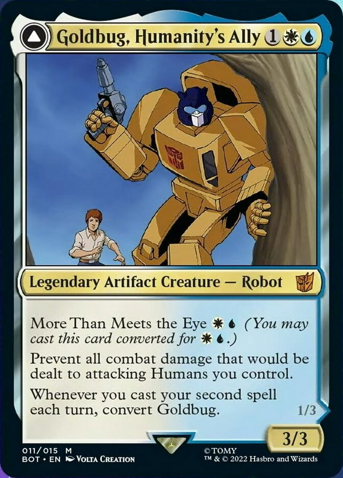 Goldbug, Humanity's Ally // Goldbug, Scrappy Scout [Transformers] | The CG Realm