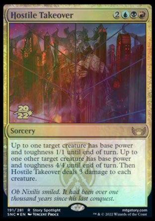 Hostile Takeover [Streets of New Capenna Prerelease Promos] | The CG Realm