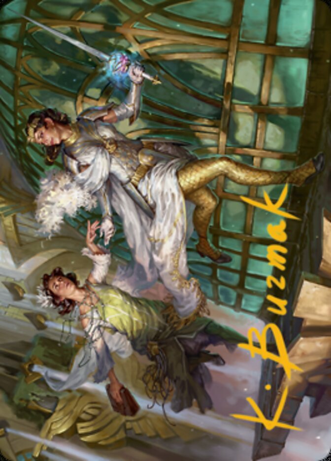 Daring Escape Art Card (Gold-Stamped Signature) [Streets of New Capenna Art Series] | The CG Realm