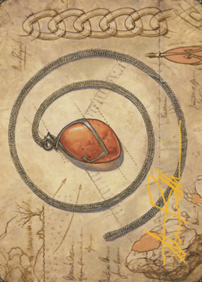 Mox Amber Art Card (Gold-Stamped Signature) [The Brothers' War Art Series] | The CG Realm
