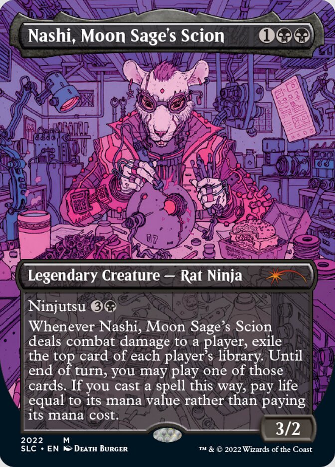 Nashi, Moon Sage's Scion (Borderless) [Secret Lair 30th Anniversary Countdown Kit] | The CG Realm