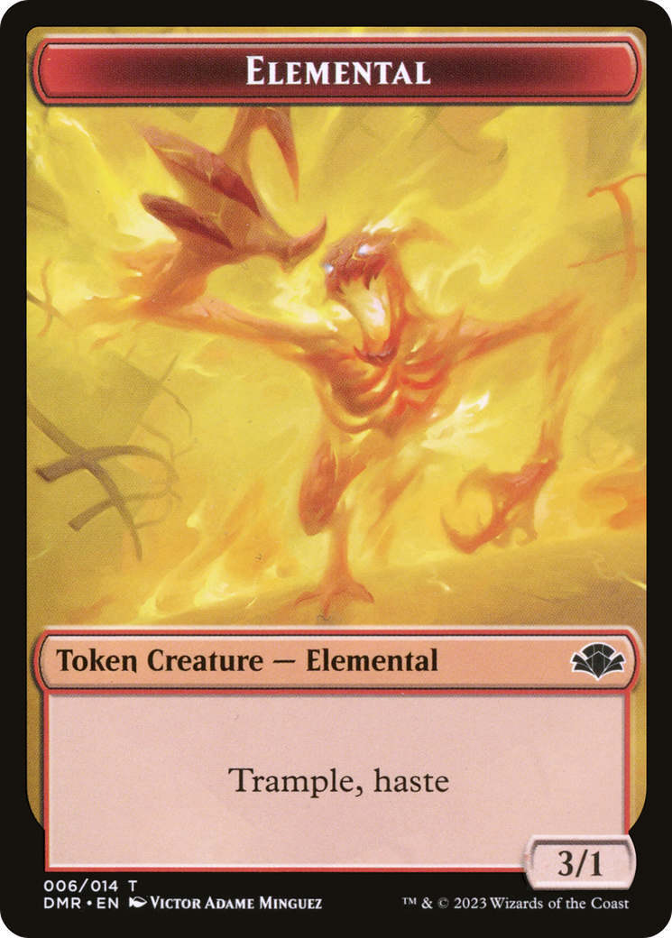 Elemental Token [Dominaria Remastered Tokens] | The CG Realm