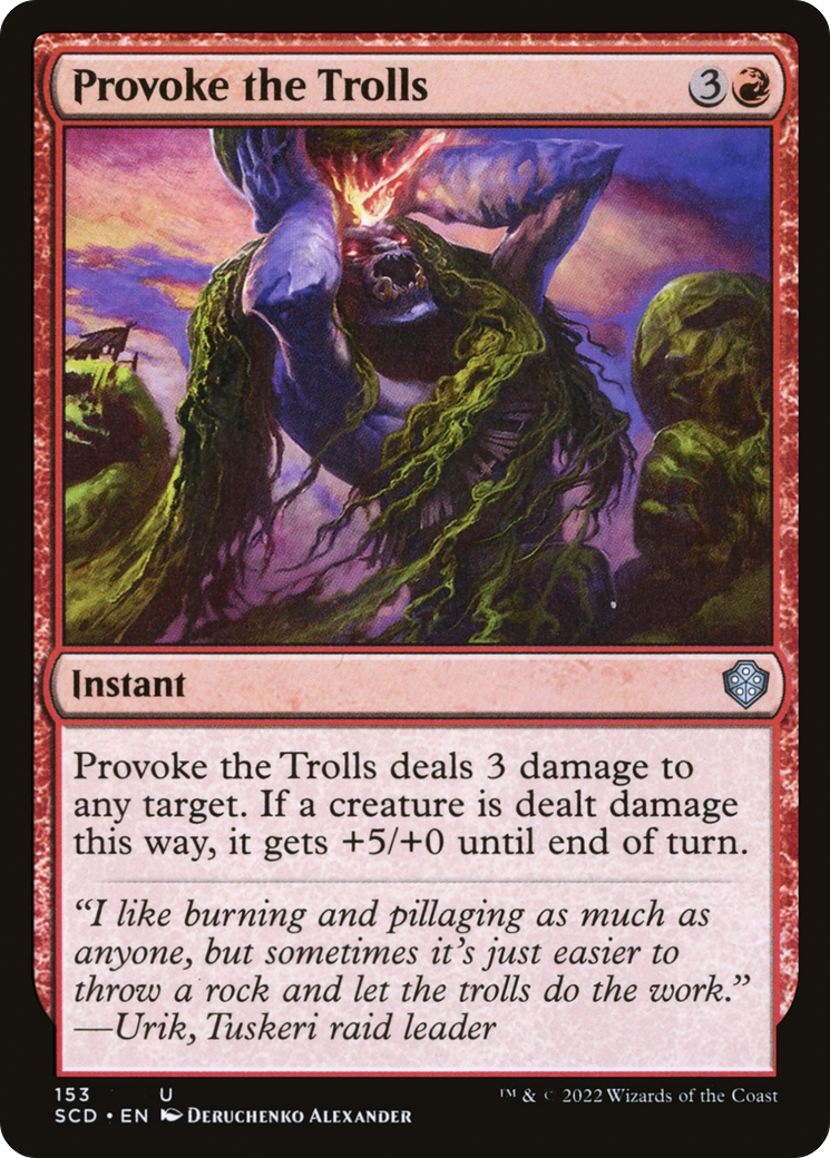 Provoke the Trolls [Starter Commander Decks] | The CG Realm