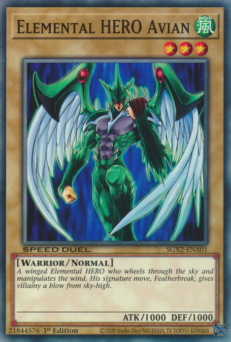 Elemental HERO Avian [SGX2-ENA01] Common | The CG Realm