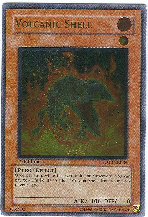 Volcanic Shell [FOTB-EN009] Ultimate Rare | The CG Realm