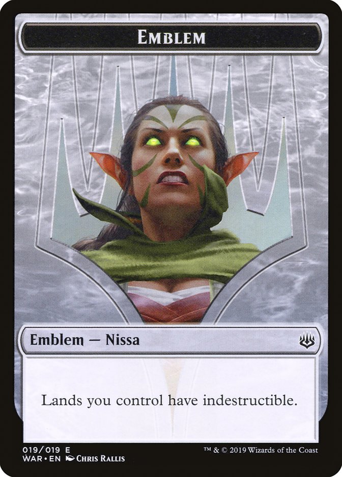 Nissa, Who Shakes the World Emblem [War of the Spark Tokens] | The CG Realm