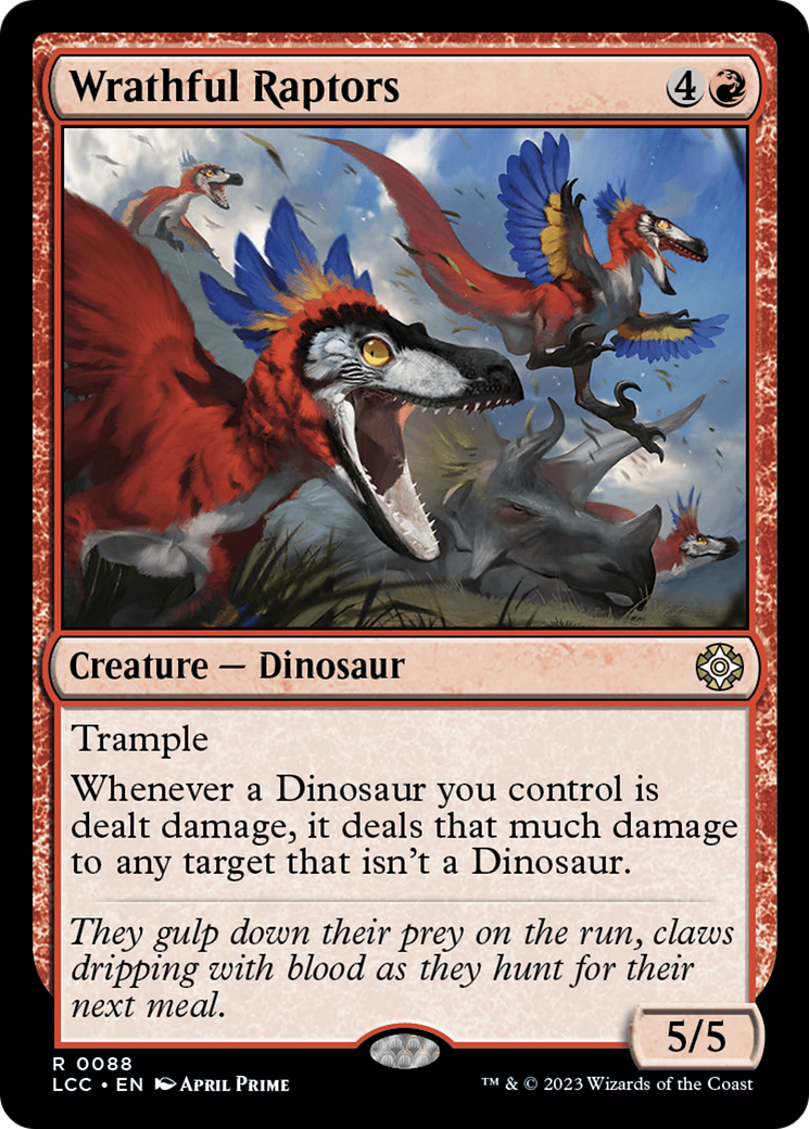 Wrathful Raptors [The Lost Caverns of Ixalan Commander] | The CG Realm