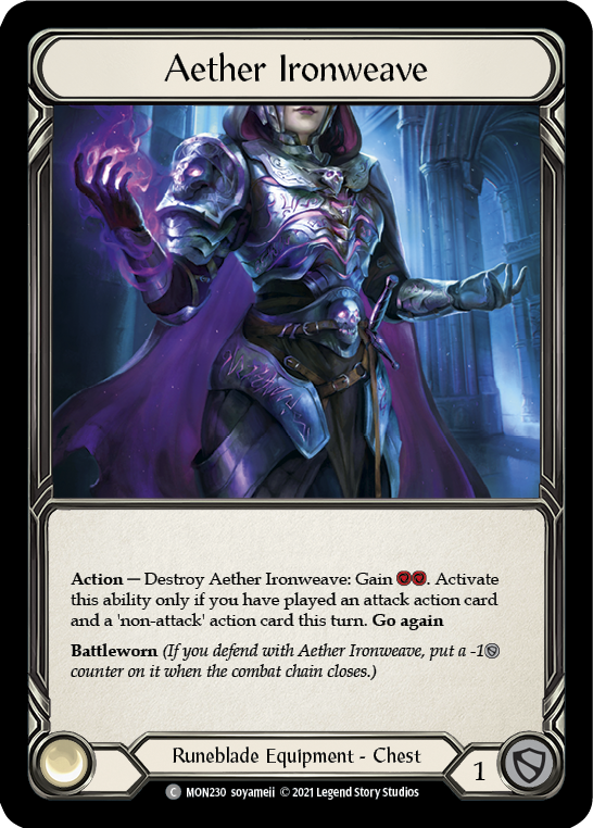 Aether Ironweave [MON230-CF] (Monarch)  1st Edition Cold Foil | The CG Realm