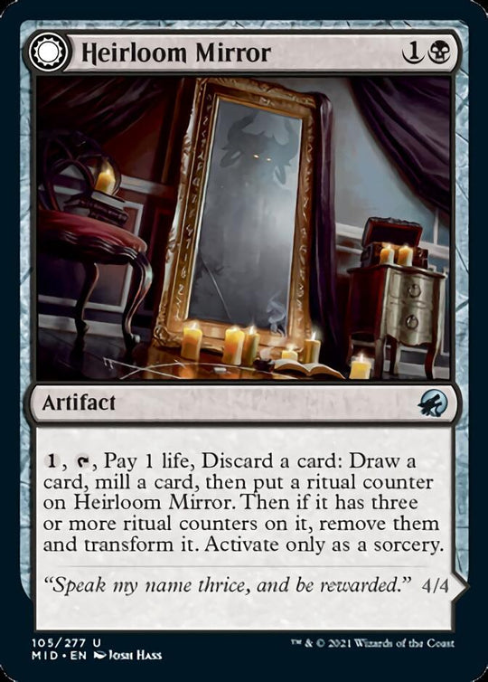 Heirloom Mirror (MID-105) - Innistrad: Midnight Hunt: (Double Faced Transform)