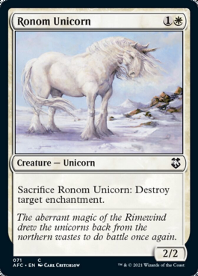 Ronom Unicorn [Dungeons & Dragons: Adventures in the Forgotten Realms Commander] | The CG Realm