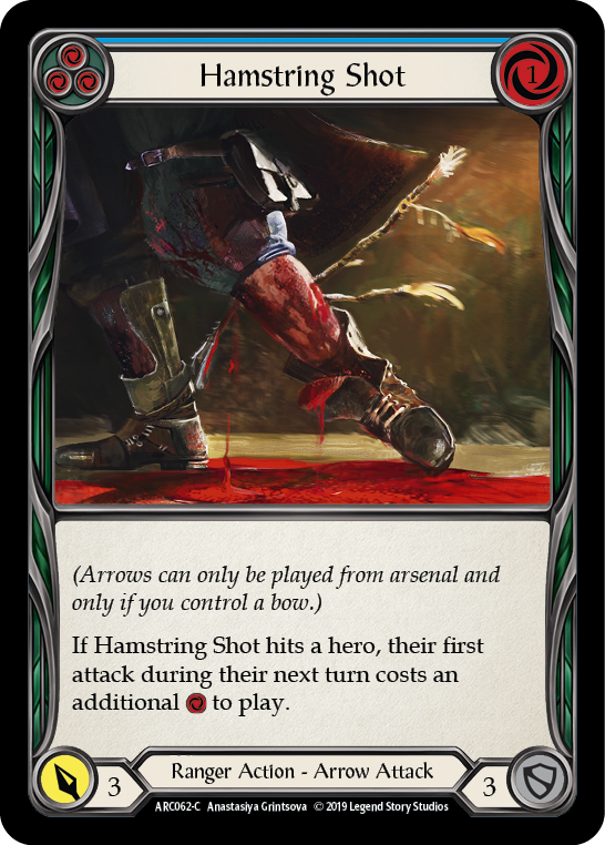 Hamstring Shot (Blue) [ARC062-C] (Arcane Rising)  1st Edition Normal | The CG Realm