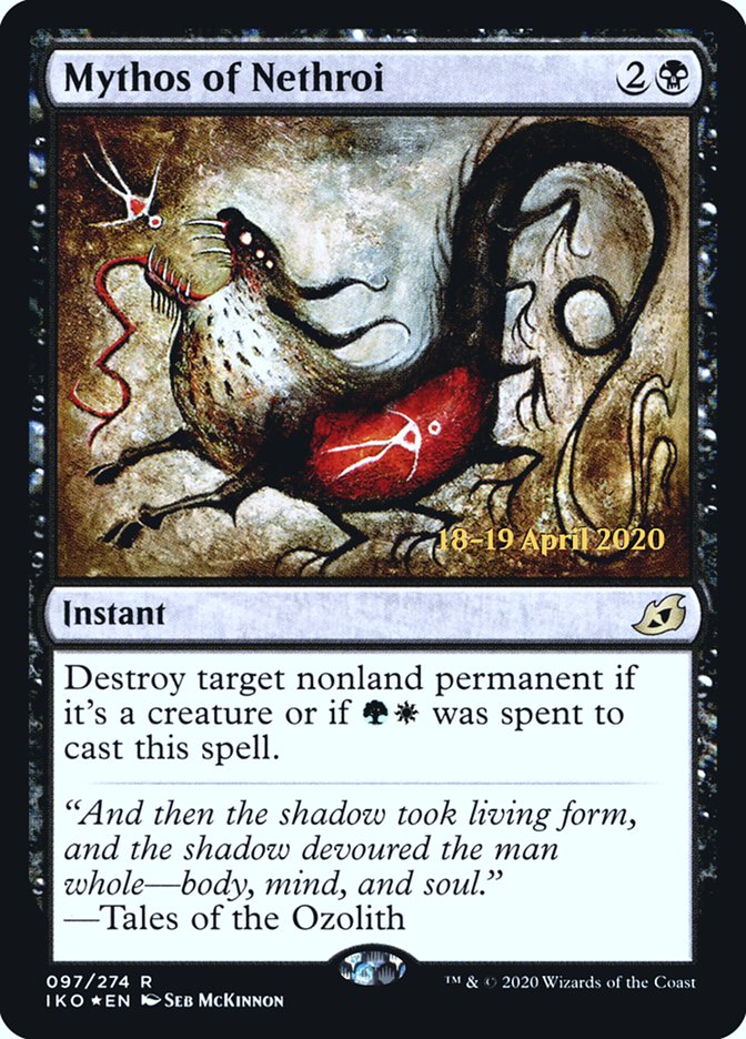Mythos of Nethroi [Ikoria: Lair of Behemoths Prerelease Promos] | The CG Realm