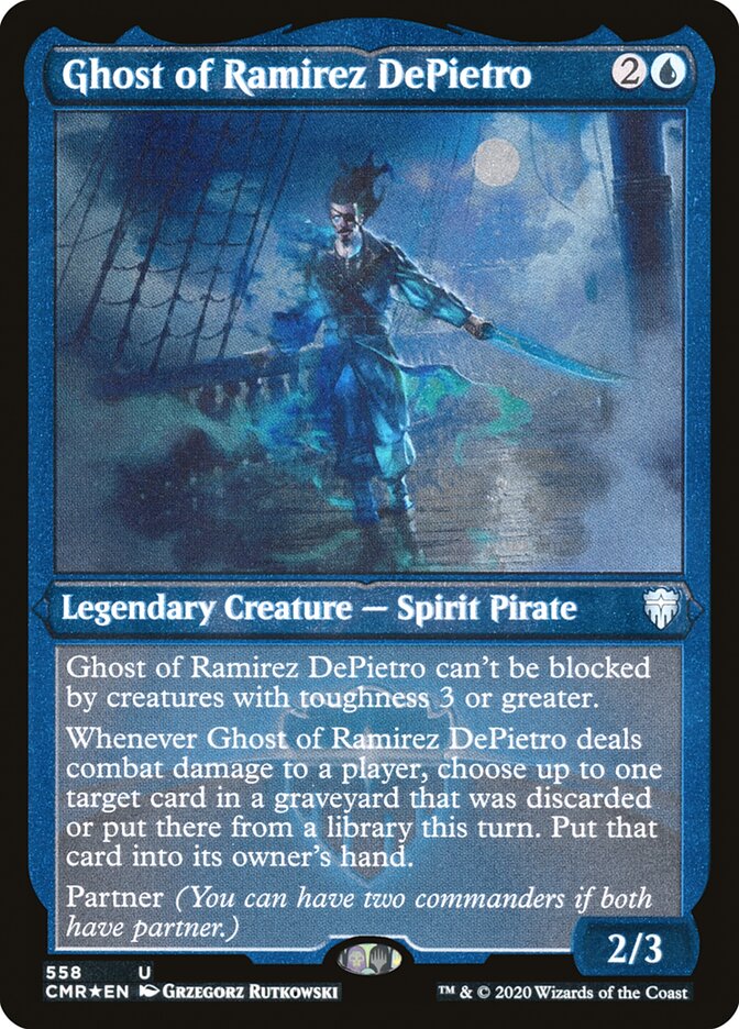 Ghost of Ramirez DePietro (Etched) [Commander Legends] | The CG Realm