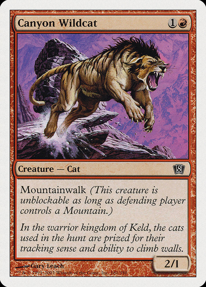 Canyon Wildcat [Eighth Edition] | The CG Realm