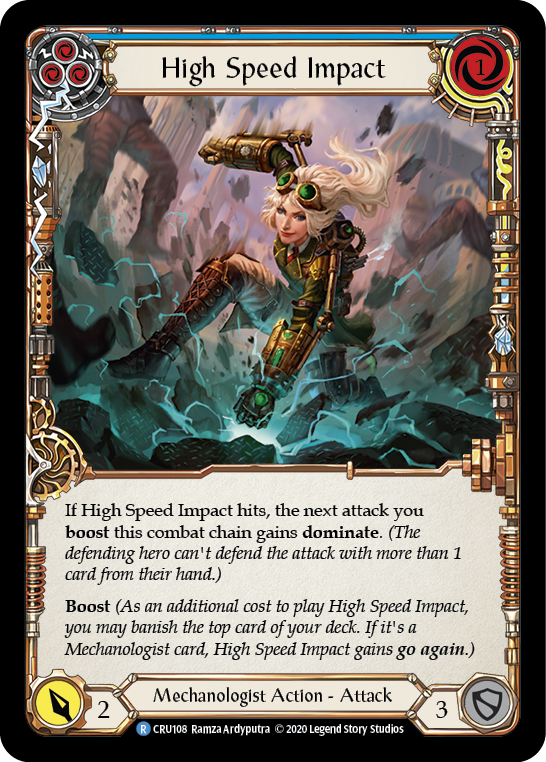 High Speed Impact (Blue) [CRU108] (Crucible of War)  1st Edition Normal | The CG Realm