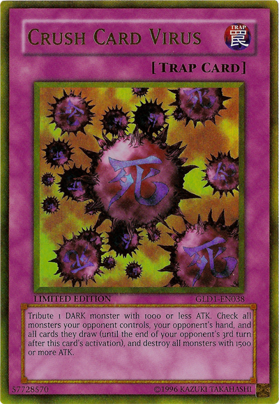 Crush Card Virus [GLD1-EN038] Gold Rare | The CG Realm