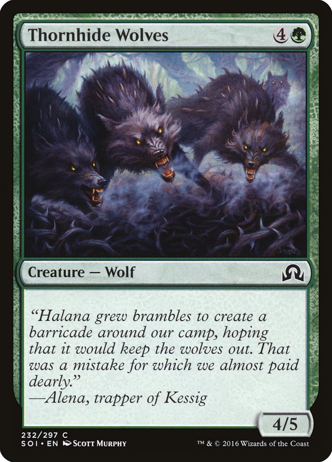 Thornhide Wolves [Shadows over Innistrad] | The CG Realm