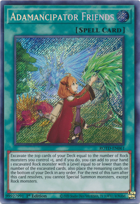 Adamancipator Friends [ROTD-EN061] Secret Rare | The CG Realm