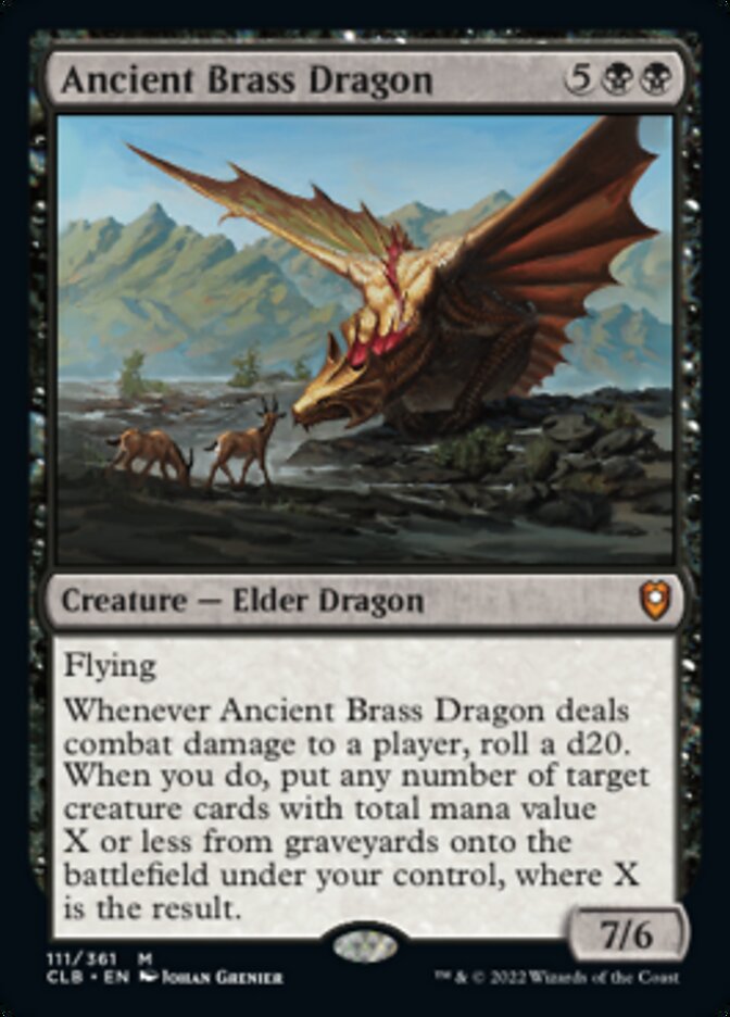 Ancient Brass Dragon [Commander Legends: Battle for Baldur's Gate] | The CG Realm