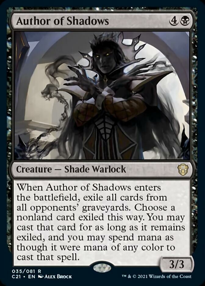 Author of Shadows [Commander 2021] | The CG Realm