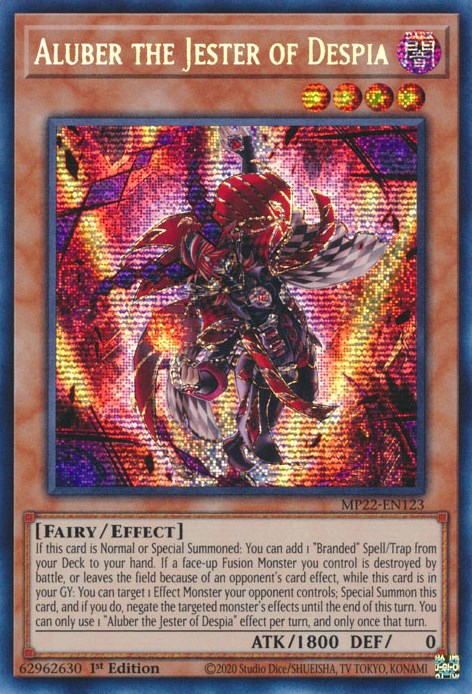 Aluber the Jester of Despia [MP22-EN123] Prismatic Secret Rare | The CG Realm