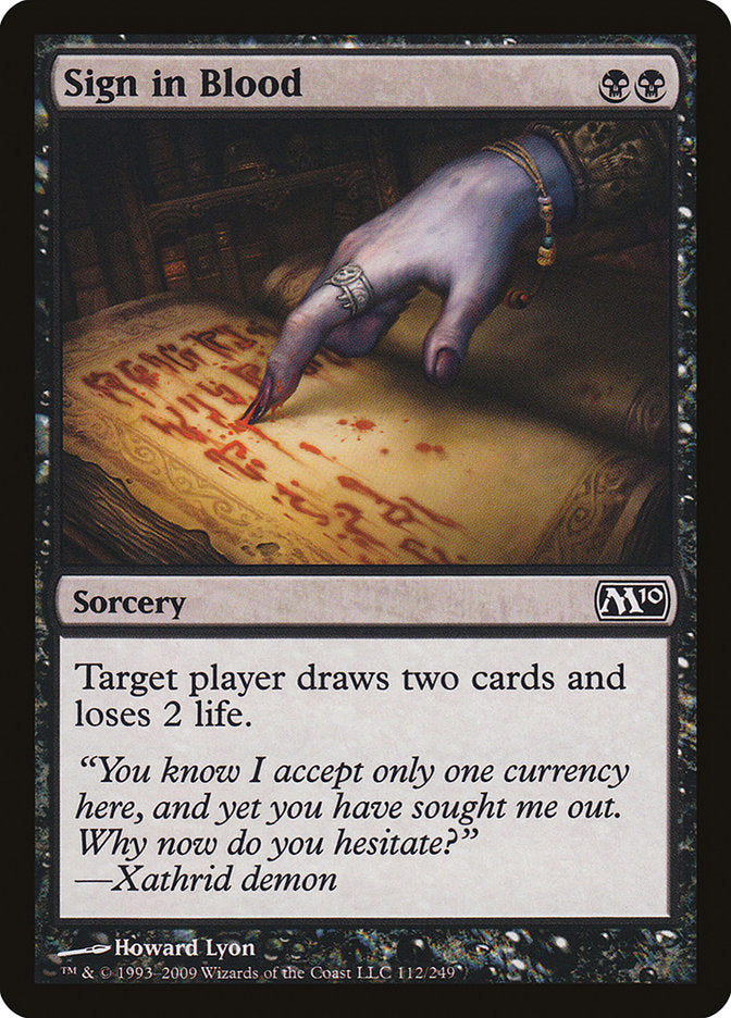 Sign in Blood [Magic 2010] | The CG Realm