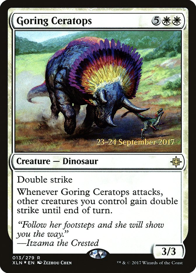 Goring Ceratops [Ixalan Prerelease Promos] | The CG Realm