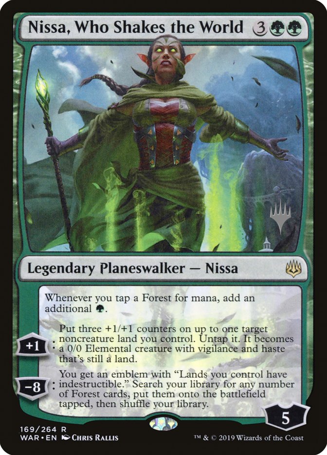 Nissa, Who Shakes the World (Promo Pack) [War of the Spark Promos] | The CG Realm