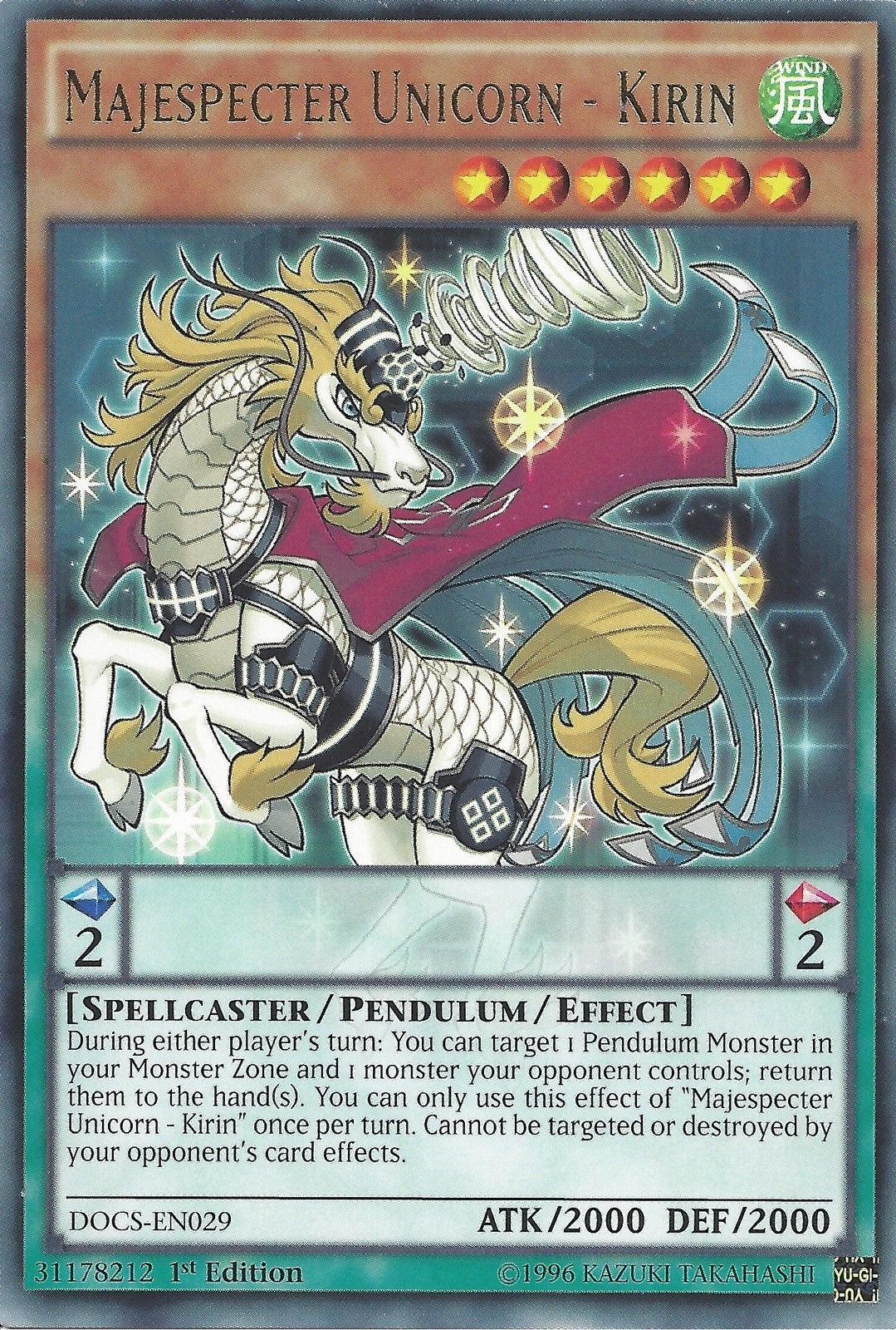 Majespecter Unicorn - Kirin [DOCS-EN029] Rare | The CG Realm