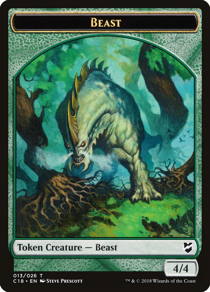 Beast Token (013/026) [Commander 2018 Tokens] | The CG Realm