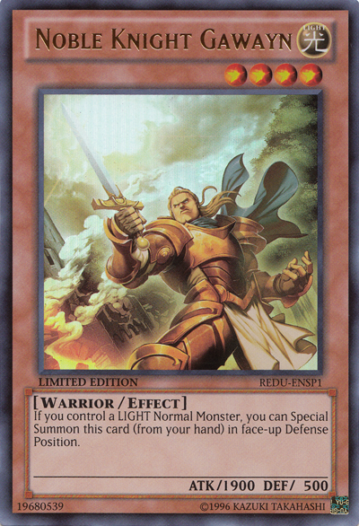 Noble Knight Gawayn [REDU-ENSP1] Ultra Rare | The CG Realm