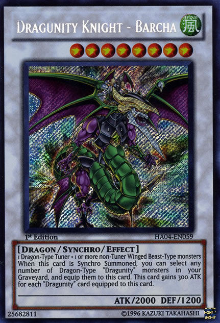 Dragunity Knight - Barcha [HA04-EN059] Secret Rare | The CG Realm