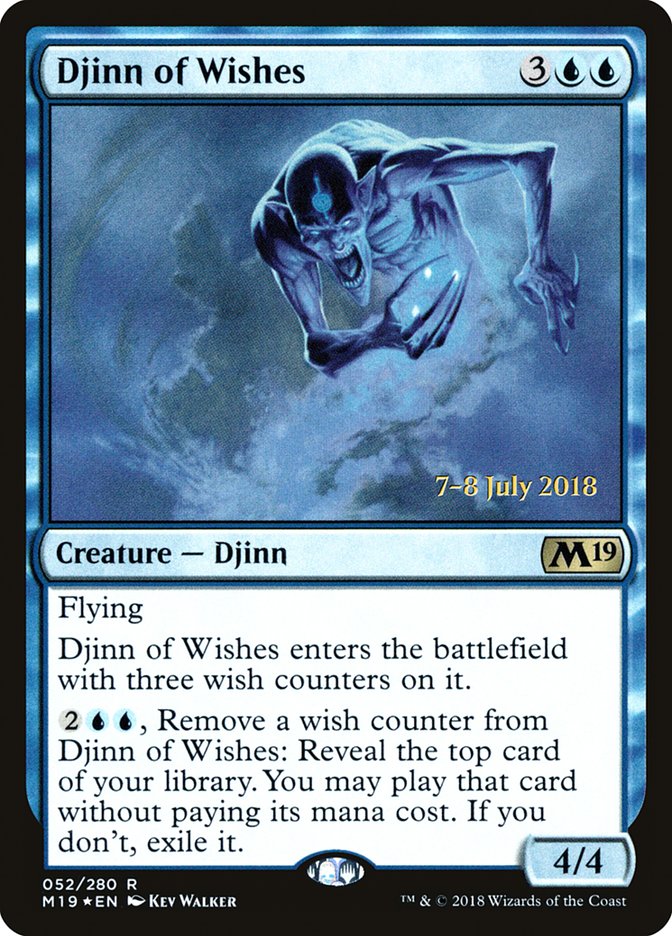 Djinn of Wishes [Core Set 2019 Prerelease Promos] | The CG Realm