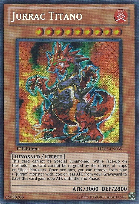 Jurrac Titano [HA03-EN039] Secret Rare | The CG Realm