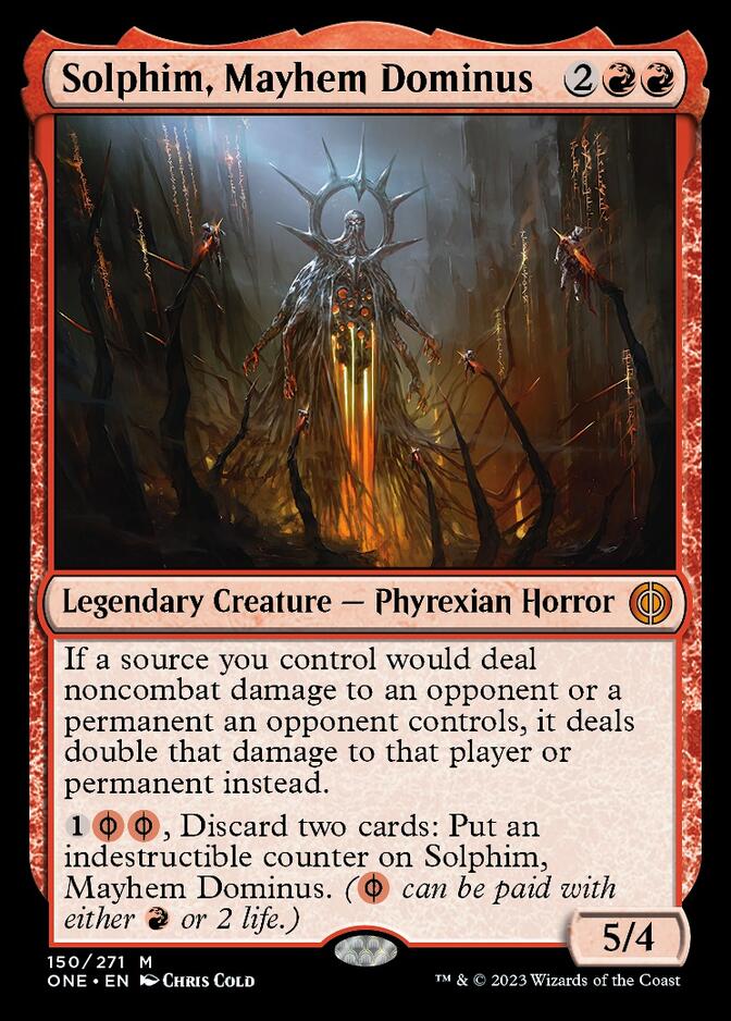 Solphim, Mayhem Dominus [Phyrexia: All Will Be One] | The CG Realm