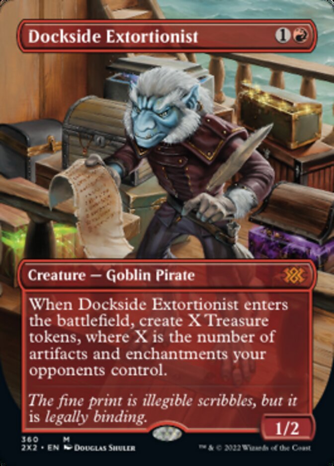 Dockside Extortionist (Borderless Alternate Art) [Double Masters 2022] | The CG Realm