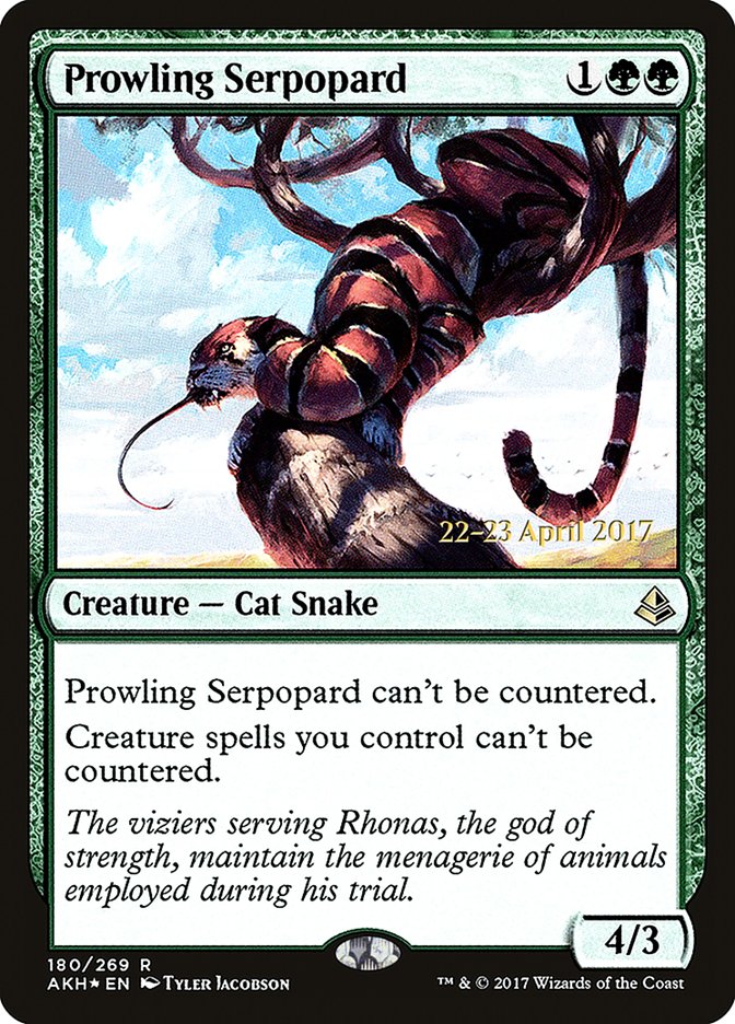 Prowling Serpopard [Amonkhet Prerelease Promos] | The CG Realm