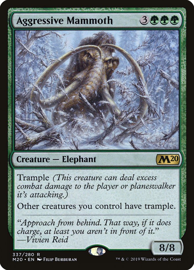 Aggressive Mammoth [Core Set 2020] | The CG Realm