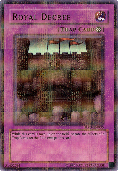 Royal Decree [HL03-EN006] Ultra Rare | The CG Realm