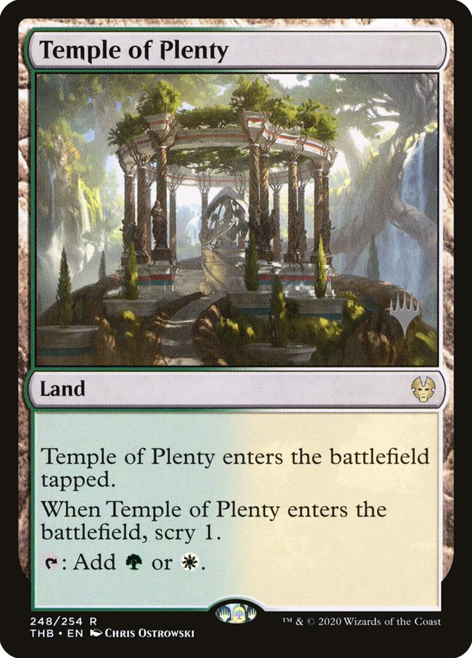 Temple of Plenty (Promo Pack) [Theros Beyond Death Promos] | The CG Realm