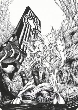 Lukka, Bound to Ruin Art Card [Phyrexia: All Will Be One Art Series] | The CG Realm