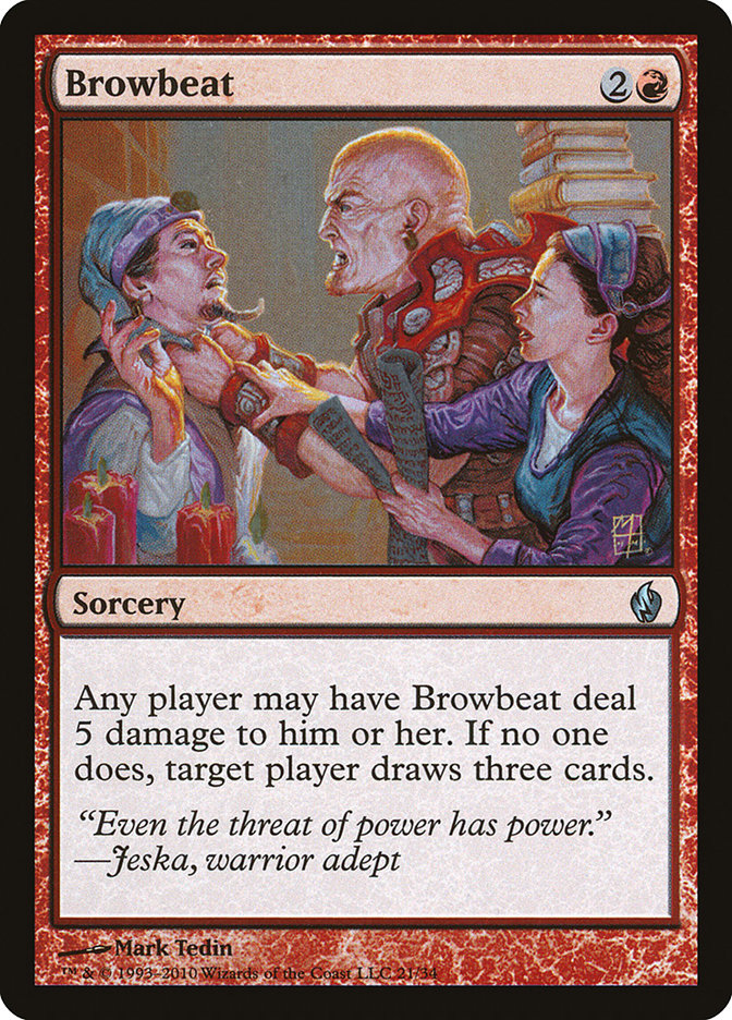 Browbeat [Premium Deck Series: Fire and Lightning] | The CG Realm