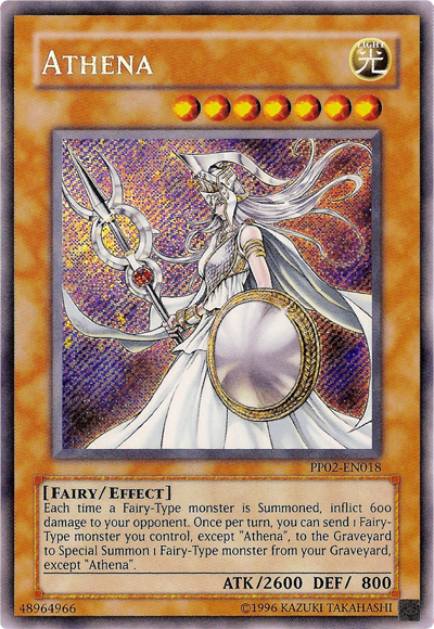 Athena [PP02-EN018] Secret Rare | The CG Realm