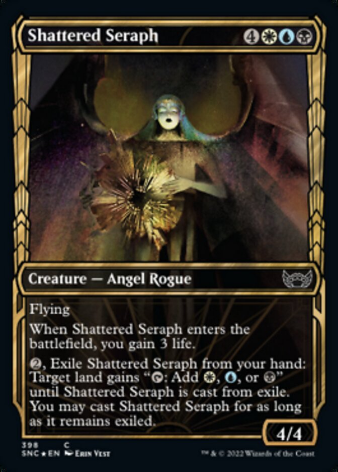 Shattered Seraph (Showcase Golden Age Gilded Foil) [Streets of New Capenna] | The CG Realm