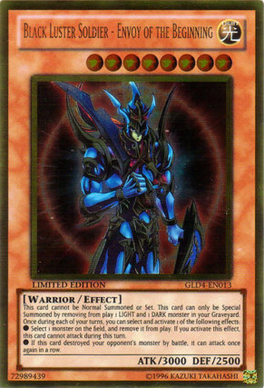 Black Luster Soldier - Envoy of the Beginning [GLD4-EN013] Gold Rare | The CG Realm