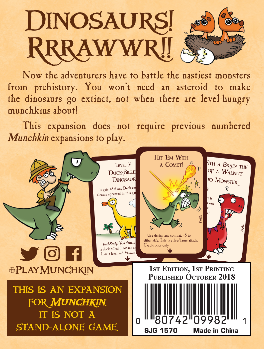 Munchkin 9: Jurassic Snark | The CG Realm