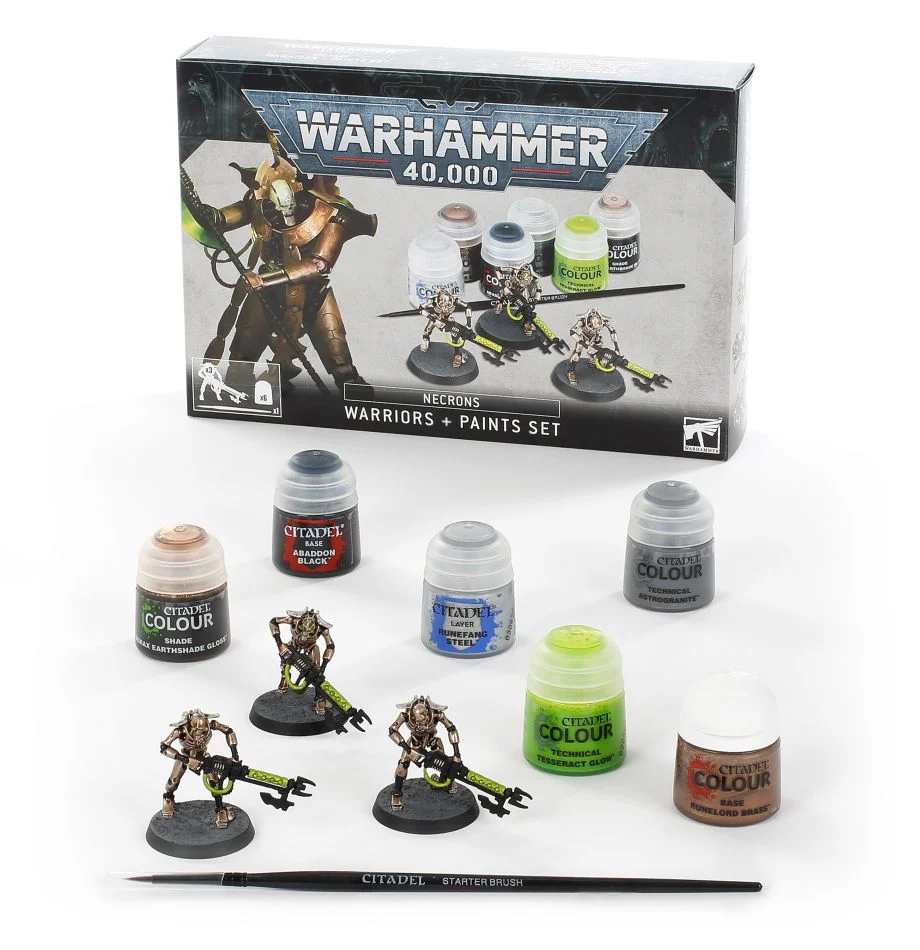 Necrons: Warriors + Paints Set | The CG Realm