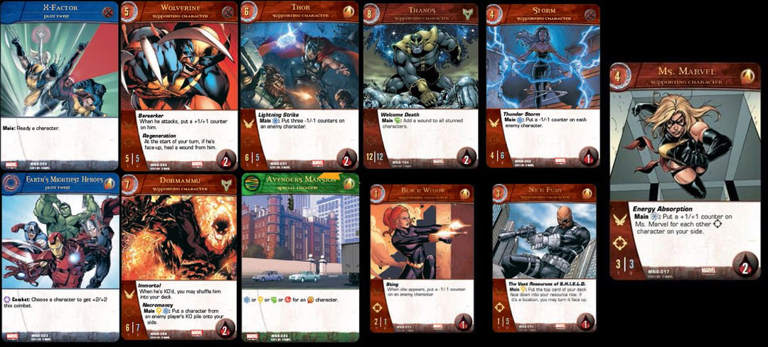 VS SYSTEM 2PCG: MARVEL CORE SET