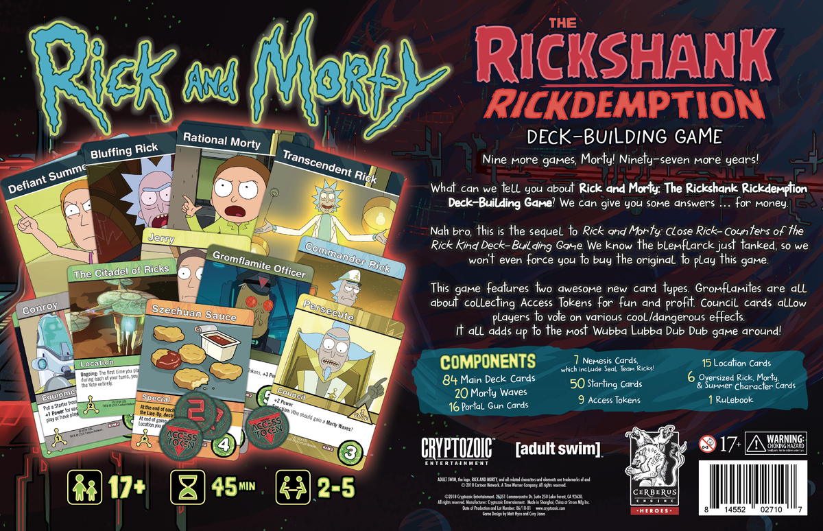 Rick and Morty: The Rickshank Rickdemption Deck-Building Game | The CG Realm